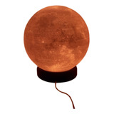 Lámpara Luna Velador Decoración Luz Led A 220v
