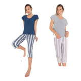 Pijama Verano Capri Jersey Lencatex 9791 Talles Grandes Al 8