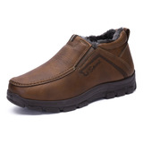 Zapatos De Algodón Cálidos De Terciopelo Grueso Para Hombre.