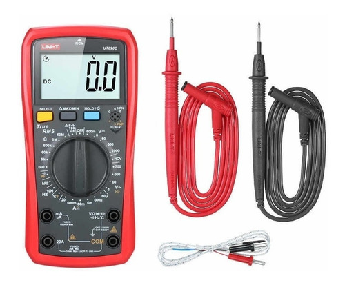 Uni-t Multímetro Digital True Rms Ut890c Capacidad Temp