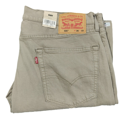 Pantalón Levis 505 Nuevo Hombre Con Detalle