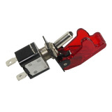 Tecla Llave 1 Punto Metalica Con Led Gatillo Rojo