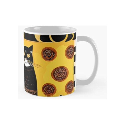 Taza Los Gatos De Klimt- Serie 03 Calidad Premium