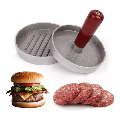 Molde Prensa Aplastador Manual Para Carne Hamburguesa Cocina