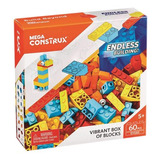 Mega Construx Vibrante Caja De Bloques 60 Piezas Dyg83