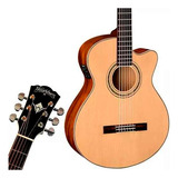 Guitarra Electroacustica Washburn Ea15 Natural + Funda Envio