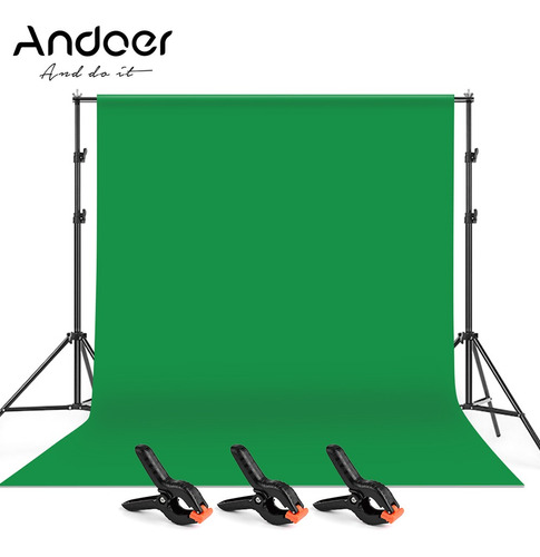 Andoer 2 * 3m/6.6 * 10ft Estudio Fotografía Pantalla Verde