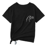 Camiseta Oversized Street Wear Desenho Dinossauro Plus Size