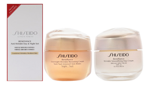Set De Cuidado De La Piel Shiseido Antiarrugas Día Y Noche,