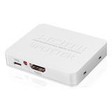 Amplificador Mini Hdmi 1x2 Blanco, Compatible Con 3d Y 4k X