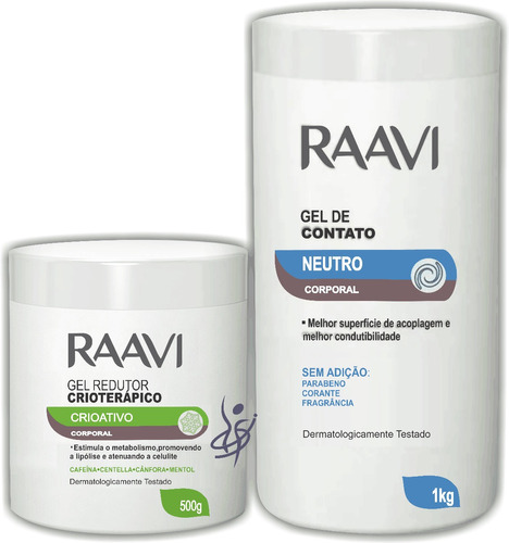 Gel Reduz Celulite E Gordura Localizada Raavi + 1 Produto