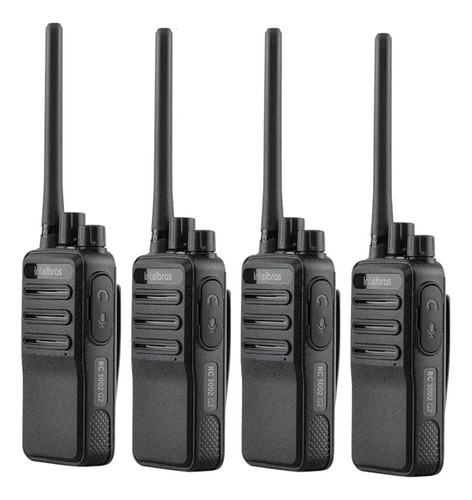 4 Rádio Comunicador Intelbras Uhf Rc3002 Walk Longo Alcance