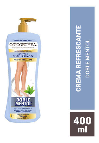 Goicoechea Crema Efecto Doble Mentol Detox 400 Ml