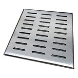 Grelha Pluvial 30x30 Inox 304 Com Tela Anti Insetos