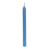 500gr De Vela Palito Azul Claro De 18cm Parafina Pura