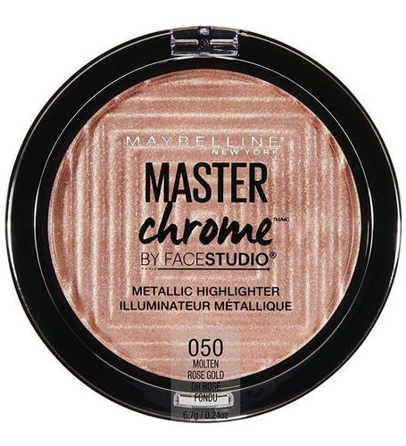 Iluminador Maybelline New York Master Chrome By Face Studio Tono Del Iluminador Rose Gold