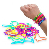 Pack 10 Set De 12 Pulseras Fluor Forma Sorpresa Cumpleaños