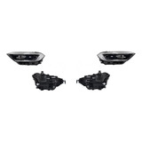 Par Faros Jetta A7 2019 2020 2021 22 23 F/negro C/led C/lupa