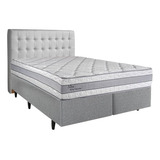 Cama Box Com Cabeceira Herval King Alba, 65x193x203 Cm