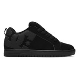 Zapatillas Dc Shoes Court Graffik Color Black/black/black - Adulto 11 Us