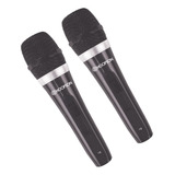 Microfone Duplo Profissional C/fio Hoopson Plug P10 Mic-003