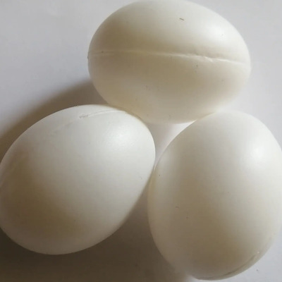 5 Huevos De Plástico Falso Para Gallina  | MercadoLibre