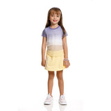 Conjunto Infantil Feminino Short Saia Moletom Poah Noah48626