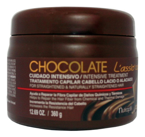 Nutrapel Chocolate Lassio Care Mascarilla 360g - 1 Pieza