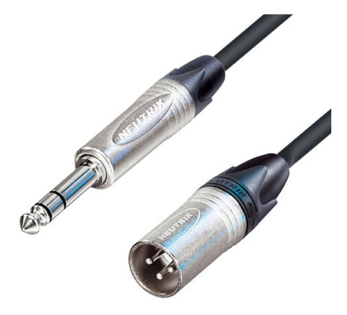 Cable Xlr Macho A Plug 6.3 Balanceado 3 Mts Conector Neutrik