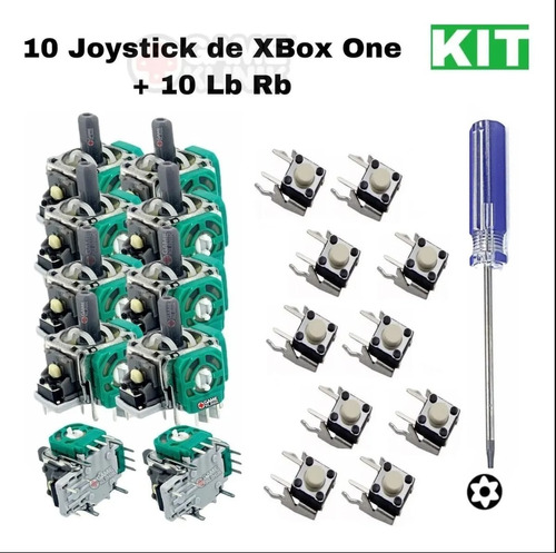 10 Joystick Alp + 10 Botón Lb Rb + H Compatible Con Xbox One