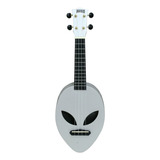 Ukelele Soprano Mahalo Alien Con Funda Color Gris