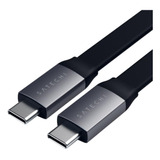 Cabo Flat Satechi Usb-c P/ Usb-c Gen 2 100w 4k 10gbps 21cm