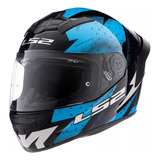 Casco Integral Moto Ls2 352 Rookie Thunder + Alerón Spoiler