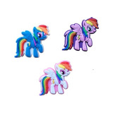 Kit 6 Apliques My Little Pony 2 De Cada Cor