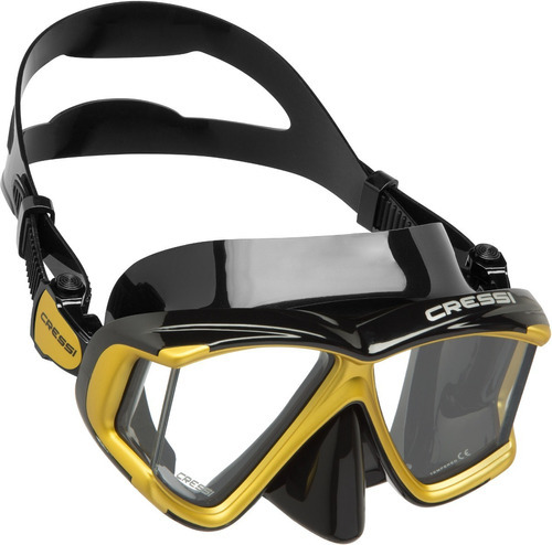 Visor Mascara Liberty Quattro Spe Negro/amarillo Snorkeling