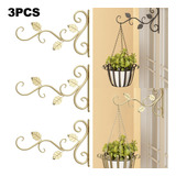 Soporte Decorativo Para Macetas De Pared, 3 Unidades