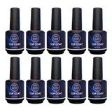 Kit 10 Top Coat Lirió Unhas Led Uv Extra Brilho Gel  Acrigel