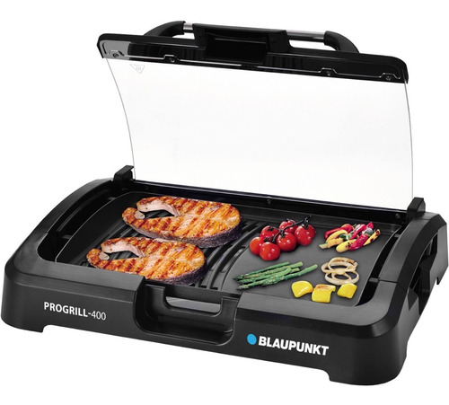 Grill Parrilla Eléctrica Blaupunkt Progrill-400 Plancha Loza Color Negro