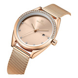 Reloj Mujer Naviforce Sumergible Hora Analoga + Envio