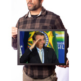 Quadro Decorativo Capitão Jair Bolsonaro Presidente Brasil