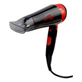 Secador De Cabelo Viagem 1800w Bivolt Cor Preto 110v/220v