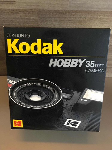 Máquina Fotográfica Kodak Hobby Antiga Na Caixa Com Manual