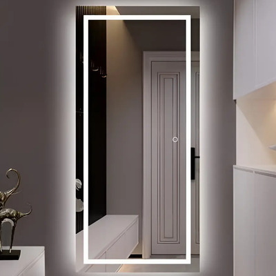 Espejo Cuerpo Entero Con Luz Led Touch 3tonos D Luz 50x130cm - Esmerilado | Meses sin interés