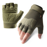 Ventilador Militar Guantes Tacticos Con Medio Dedo Para Mont