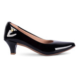 Sapato Scarpin Feminino Social Verniz Salto Fino A2.26