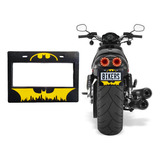 Marco Portaplacas  Moto Batman Amarillo Universal