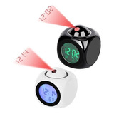 Reloj Despertador Con Proyector Laser Alarma Y Temperatura