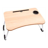 Mesa Notebook Plegable Multifuncion Cama Desayuno Porta Vaso