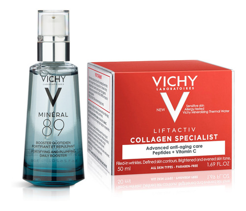 Vichy Mineral 89 50ml + Liftactiv Collagen Specialist 50ml