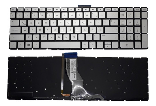 Teclado Plata Hp 15-as 15-aw 15-aq 15-au 15-bj 17-w Series